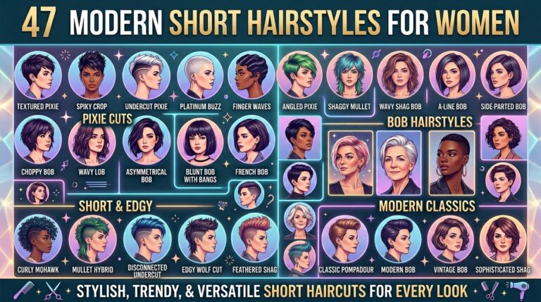 Modern Short Hairstyles for Women: 47 Stylish Haircuts