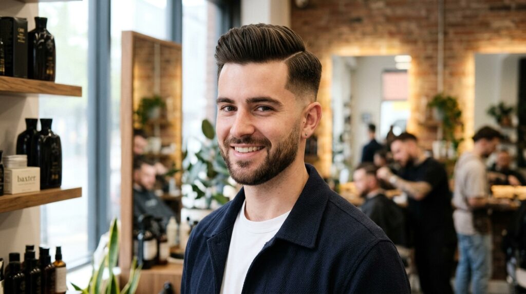 Modern Side Part With Low Taper Fade