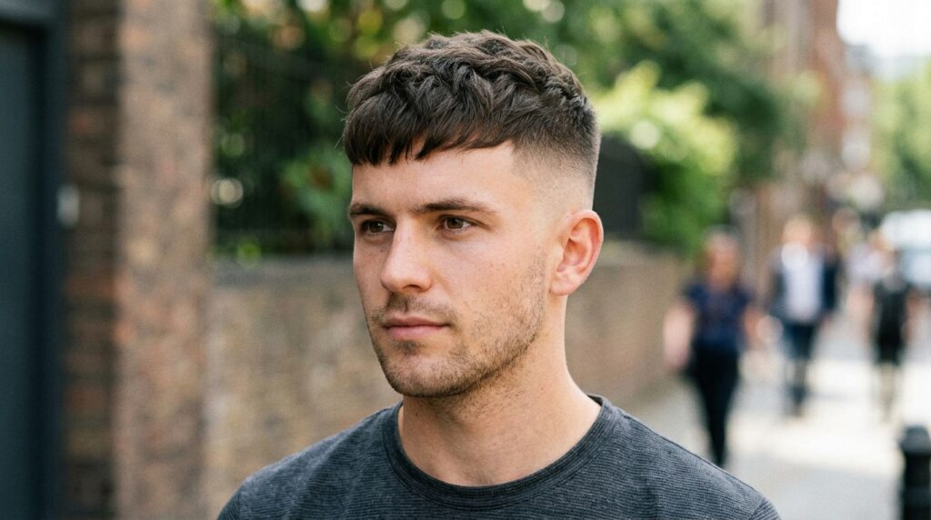 Short, Textured French Crop Fade