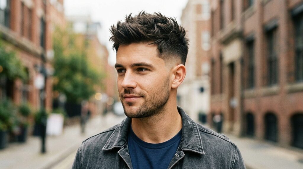 Short, Spiky Hair With Tapered Sides