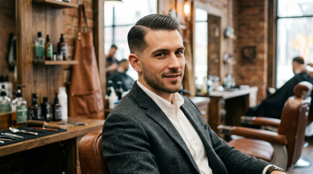 Side-Slicked Short Style