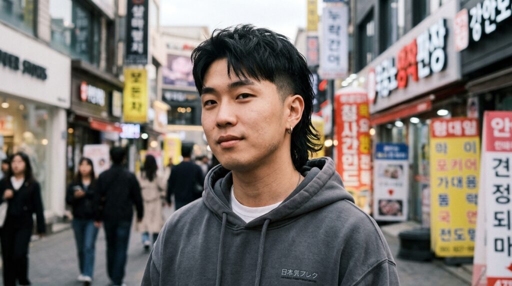 Taper Fade Mullet Asian Style