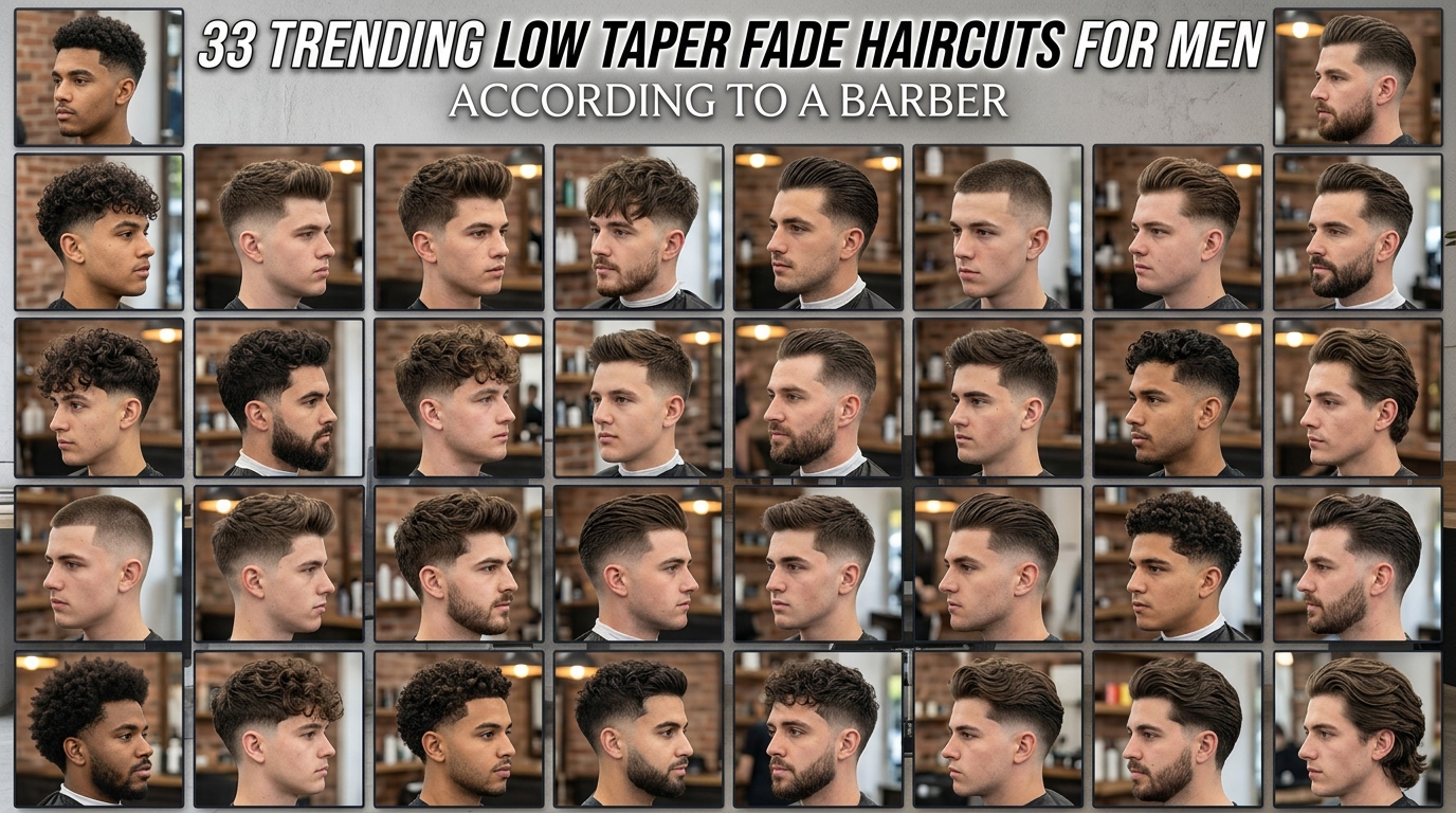 33 Trending Low Taper Fade Haircuts For Men, According To A Barber