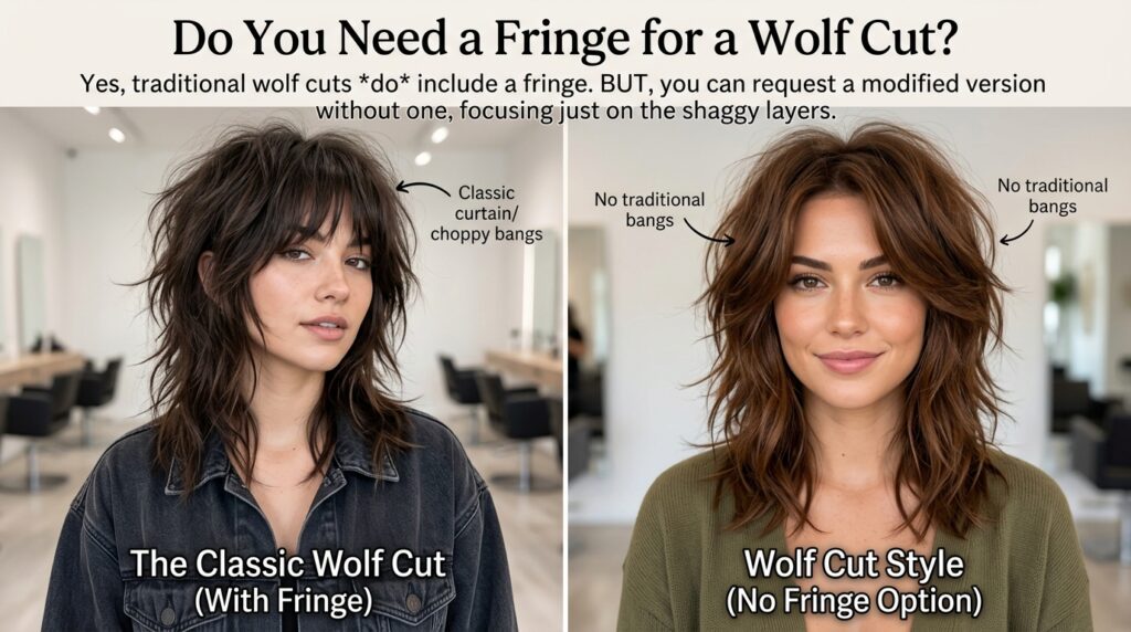 Do I Need To Get A Fringe If I Want A Wolf Cut